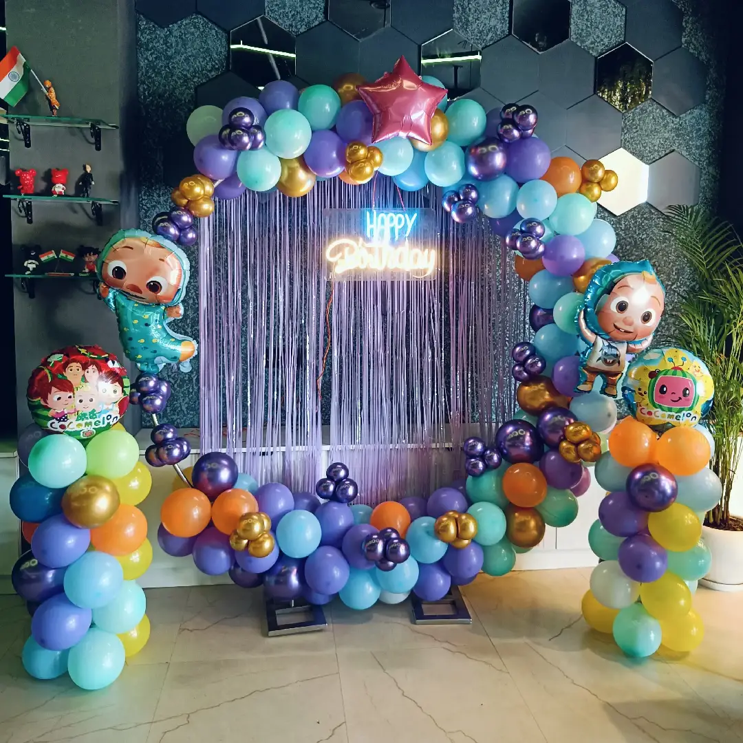 Dynamic Events & Photographer decorators setting up a floral wedding stage